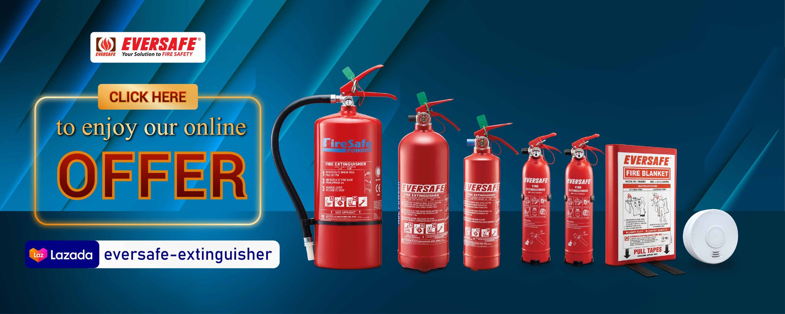 Lazada Eversafe fire extinguisher Malaysia supplier